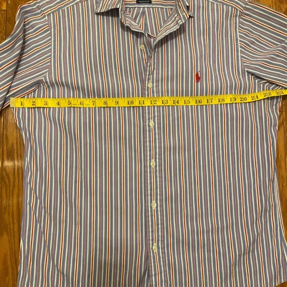 Ralph Lauren Blue Red and White Casual Button Down Shirt, 15.5, 32/33 - Picture 3 of 7